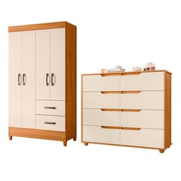 COMBO CLOSET 4P+COMODA DOB CARV Beige