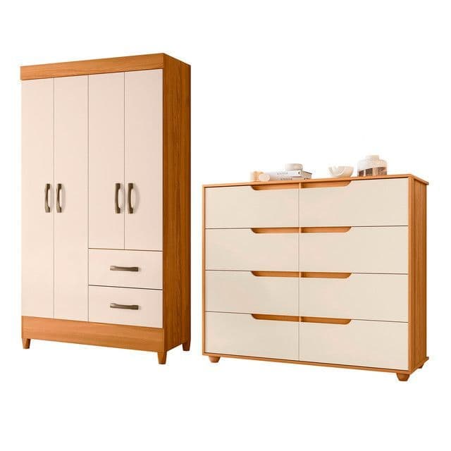 COMBO CLOSET 4P+COMODA DOB CARV Beige