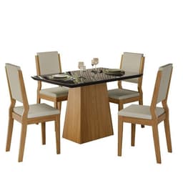 COMEDOR BARBI CAROL LIGHT 4S Beige