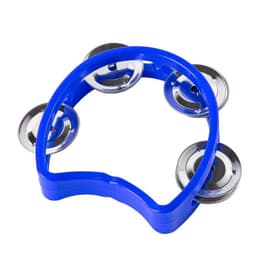 PANDERO 4" PLASTICO AZUL MOD.CJ-4-BL HONDO