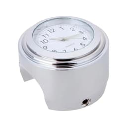 Reloj para moto - Cromaro - Fondo Blanco Plata
