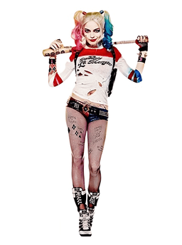 Tatoo Harley Quinn - Cosplay - Disfraz - Version 2 - Grande Blanco