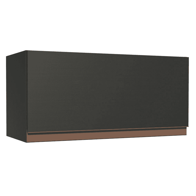 Mueble Aereo de Cocina Madesa Reims 70 cm 1 Puerta Basculante Negro