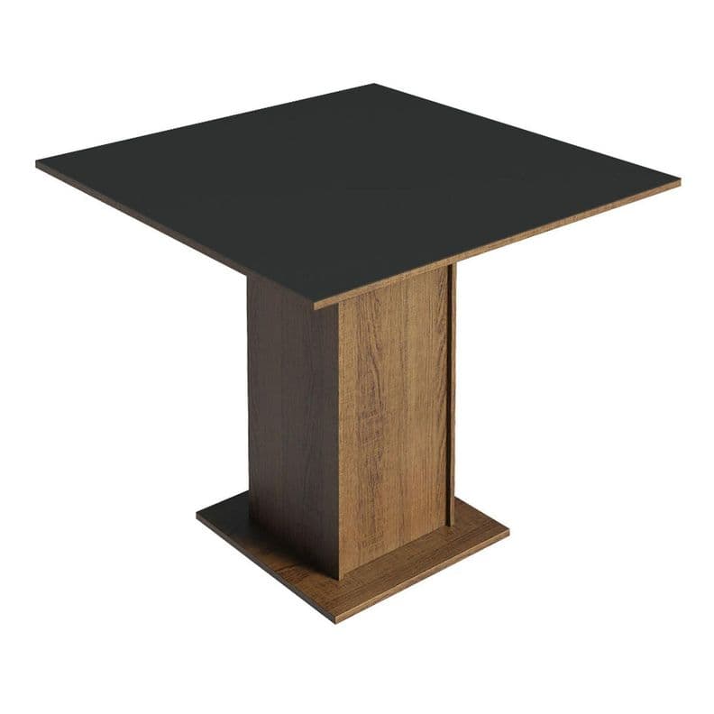 Mesa de Comedor Madesa 5363 Cuadrada Marron/Negro