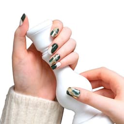 Unas Sticker Efecto Gel Tiolla Marble Green Verde