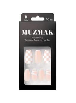 MUZMAK - Unas Press On Nudie Potion Coffin 36 U.