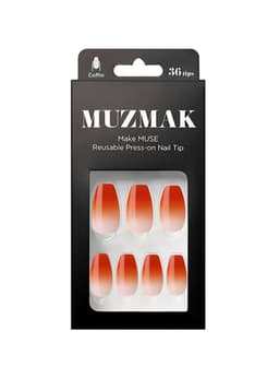 MUZMAK - Unas Press On Dip Maple Coffin 36 U.