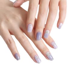 Unas Sticker Efecto Gel Tiolla Violet Mood