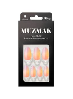 MUZMAK - Unas Press On Dreaming Almond 36 U.