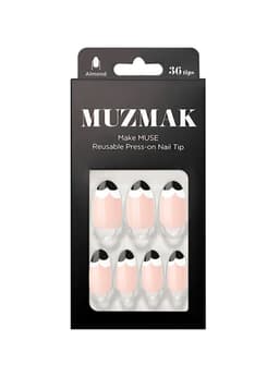 MUZMAK - Unas Press On Pansy Almond 36 U.
