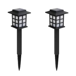 Estaca Solar LED Lantem 2 unidades Megabright Negro