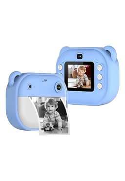 Camara Digital Celeste Instantanea Mini Impresora Para Ninos