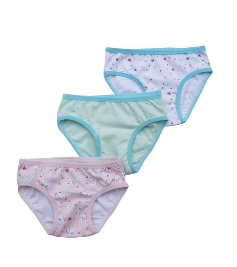 Set de Calzones Estampado Unicornio Pumucki Turquesa 4 anos