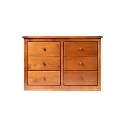 Comoda Berlin Madera Nogal 6 Cajones