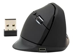 Mouse Inalambrico Philco Vertical Ergonomico 6b 1600dpi Usb Negro