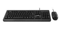 COMBO TECLADO + MOUSE ALAMBRICO USB KM-160 Negro