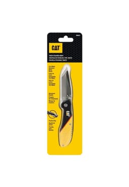 CUCHILLO NAVAJA PLEGABLE CAT 980047 TANTO Negro