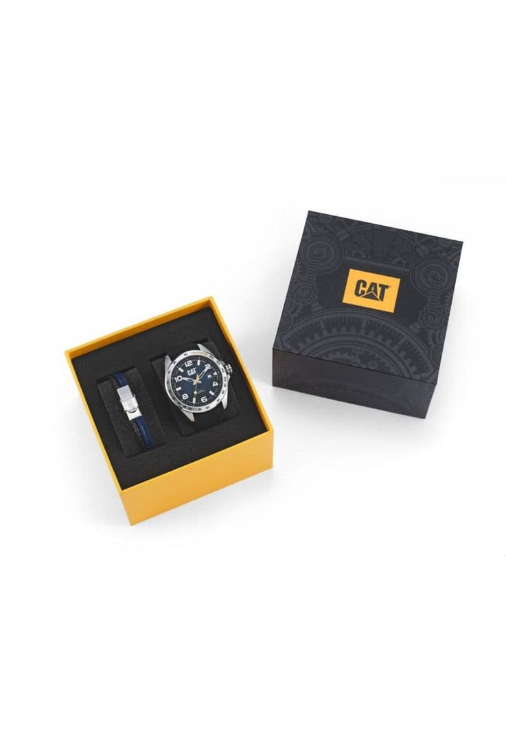 Set Reloj Cat Hombre mas pulsera SET-QE-141-26-632 Set.Qe Gris