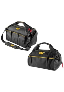 BOLSO PARA HERRAMIENTAS CAT 41 CM 18 BOLSILLOS Negro