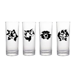 Set Vasos Altos Pokemon Pikachu - Charmander Transparente
