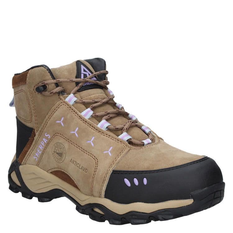 Zapato De Seguridad Mujer Sherpa's - A923 Camel CL 35