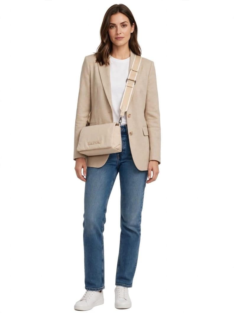 Cartera Bandolera Liviana Zappa - ZAM108X Beige