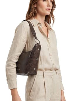 Cartera Tote con tachas Zappa - ZAM117X Cafe Oscuro
