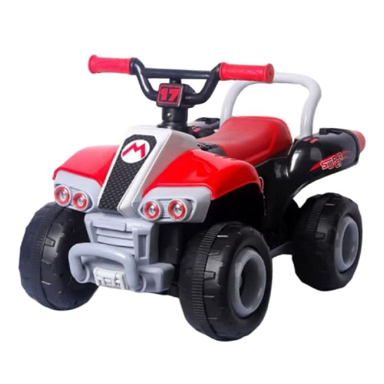 Moto Ninos Cuatrimoto Electrica Estilo Mario Kart Rojo