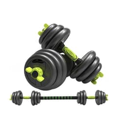 Set de Mancuernas 20 Kg con Union Light Green Negro
