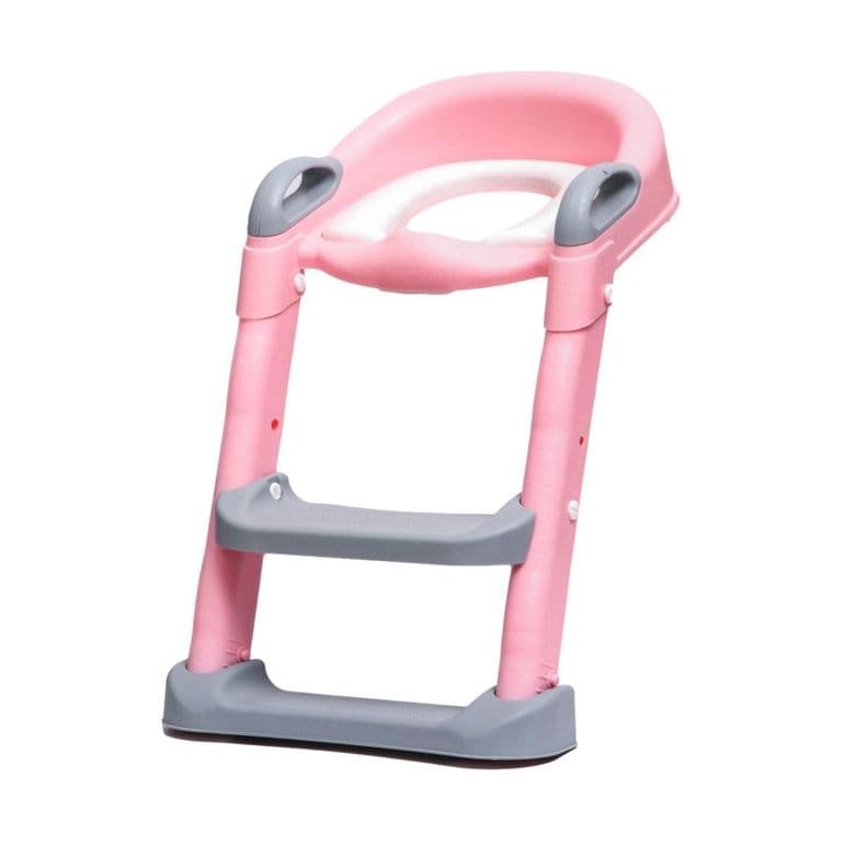 Asiento Adaptador De Bano Escalera Pelela Rosada Rosado