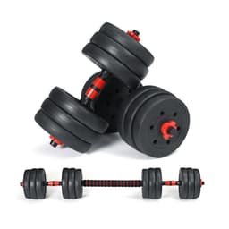 Set de Mancuernas de 30 Kg con Union Red Negro