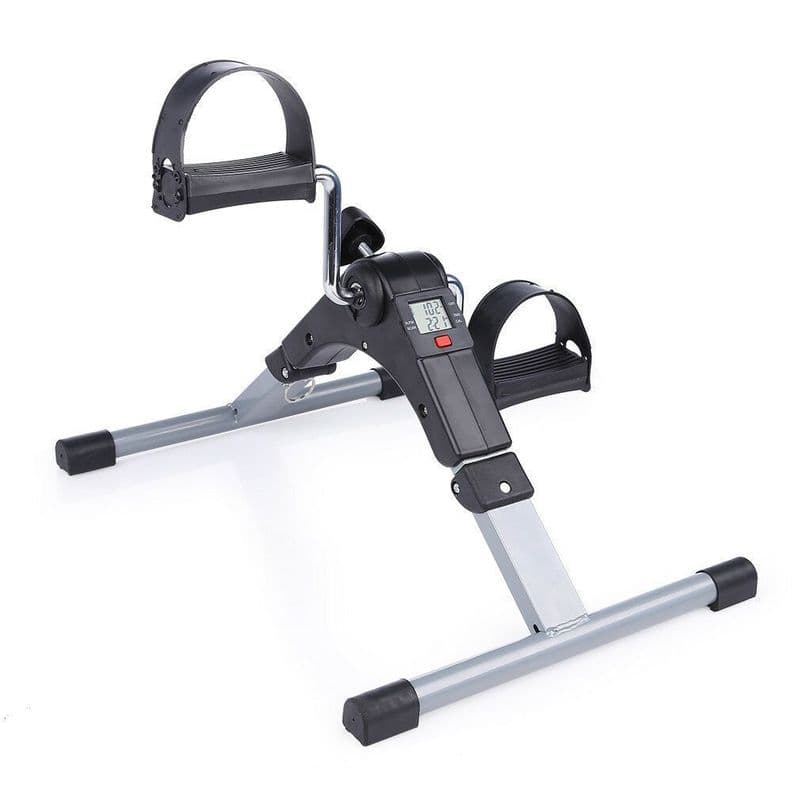 Pedalera Mini Bici Entrenamiento Manos Y Pies Con Contador Negro