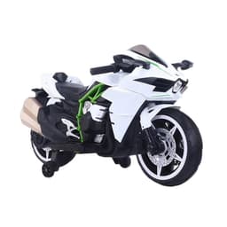 Moto Electrica Ninos Alta Gama Luces Led Y Sonido Blanco