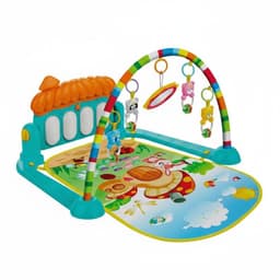 Gimnasio 3 en 1 Musical para bebe Piano Didactico Celeste