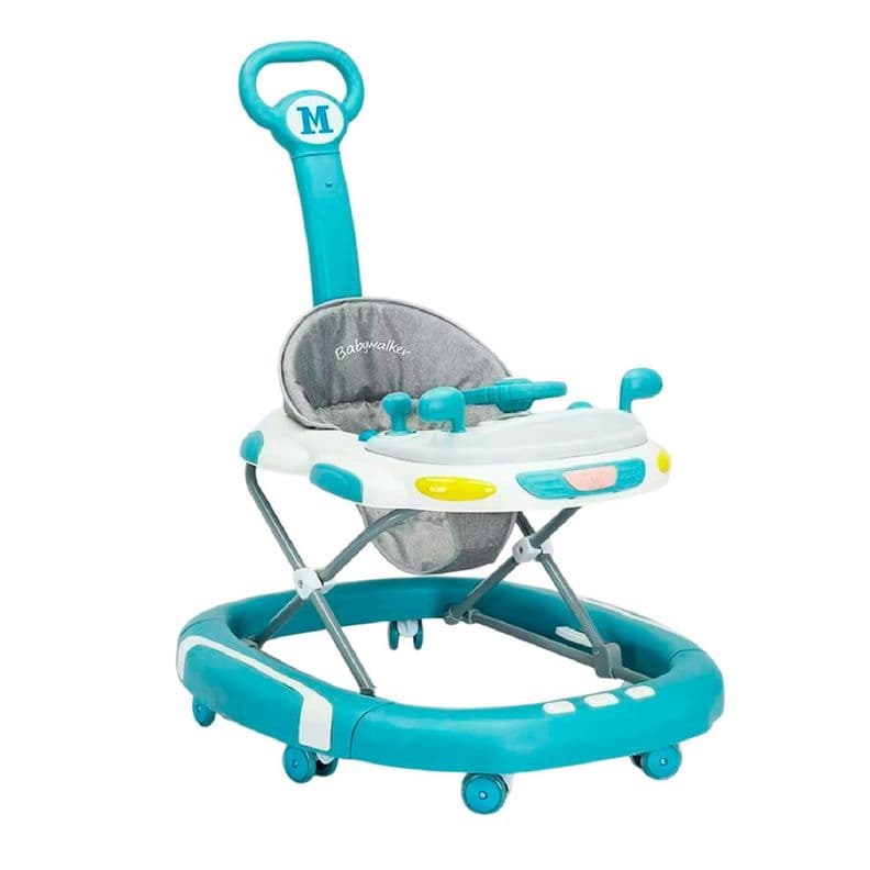 Andador Caminadora Plegable Folding Bebe Anticaida Musical Celeste