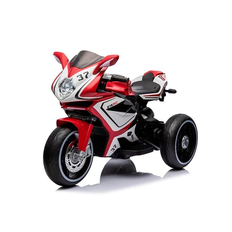 Moto Electrica Infantil con Musica y Luz Color Rojo