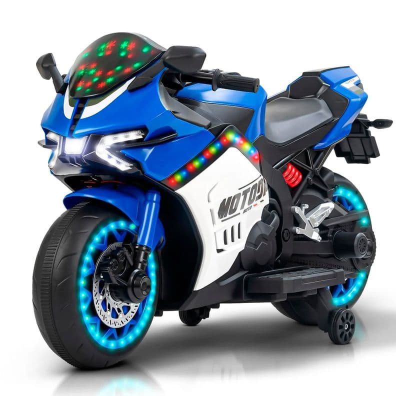 Moto Electrica Nino A Bateria Nitro Italy V8 Azul