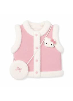 Chaleco Borrego Unisex Sin Mangas Invierno Estilo Europeo Rosado 10