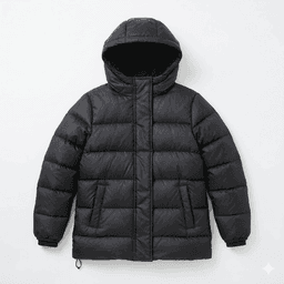 Parka Ni o Invierno Acolchada Capucha Termica Abrigo Escolar Negro 12