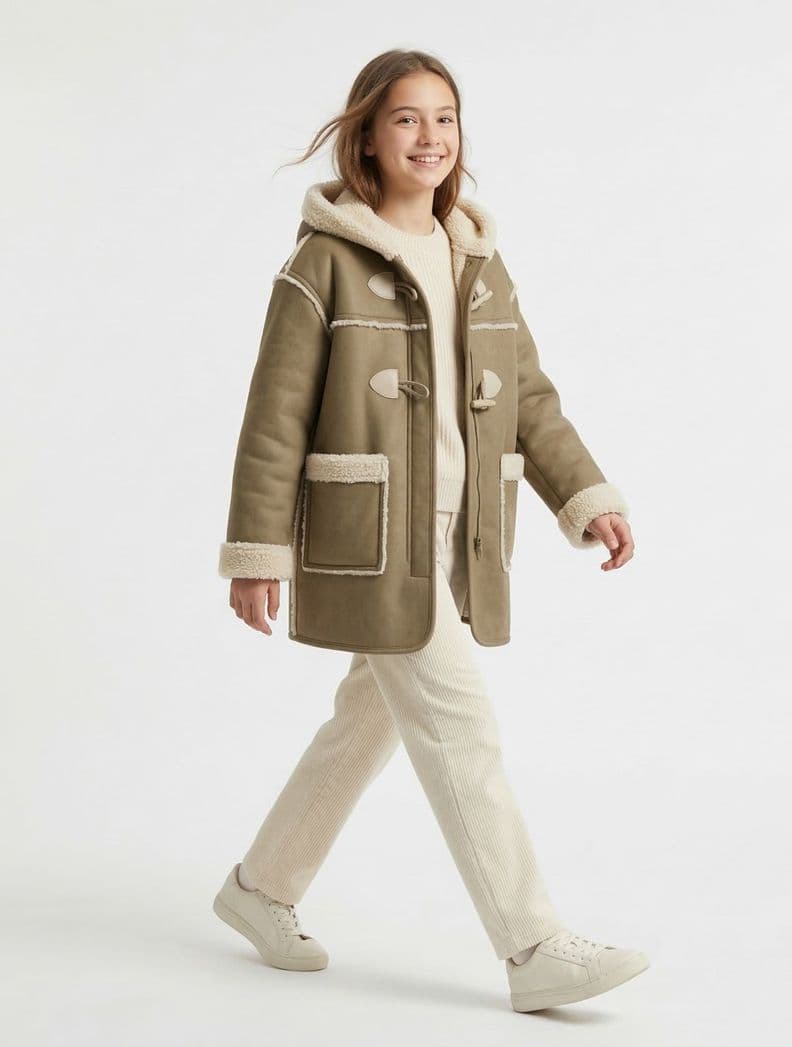 Chaqueta Ni o Invierno Forrada Chiporro Abrigo Calido Verde 8