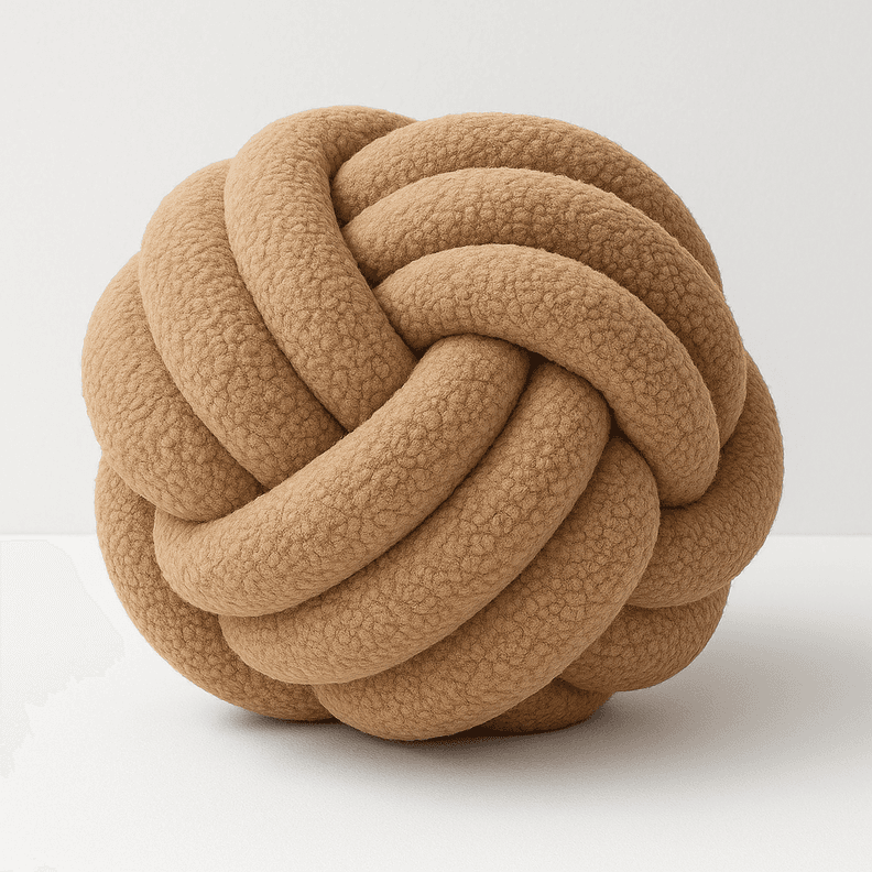 Cojin Nudo Crema | Decorativo y Sofisticado para Hogar