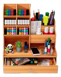 Organizador Portalapices Con Cajon De Escritorio - Oficina Cafe