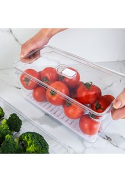 Organizador de Refrigerador Clear Fresh 5 Lt 30 x 15 x13 Cm Diseno 2