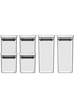 Conjunto Especieros Hermetico Block 6 Piezas (0,150L / 0,340L) Transparente Diseno 2