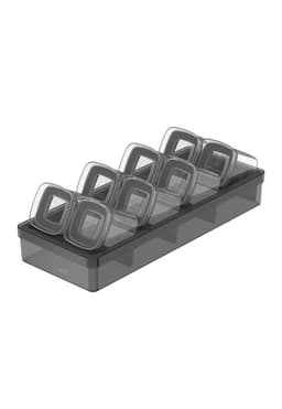 Especieros Hermetico Block Cajon 9 Piezas (0,150L) Negro