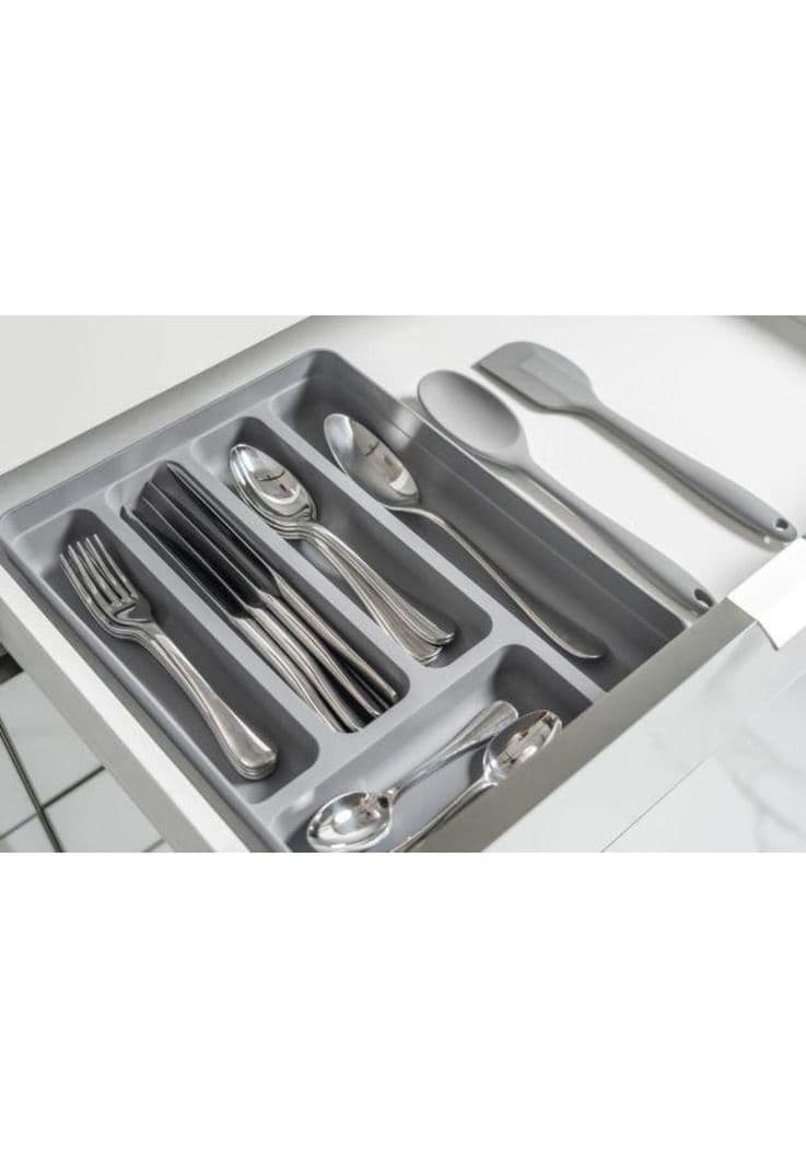 Organizador De Cubiertos Logic Gris Diseno 2