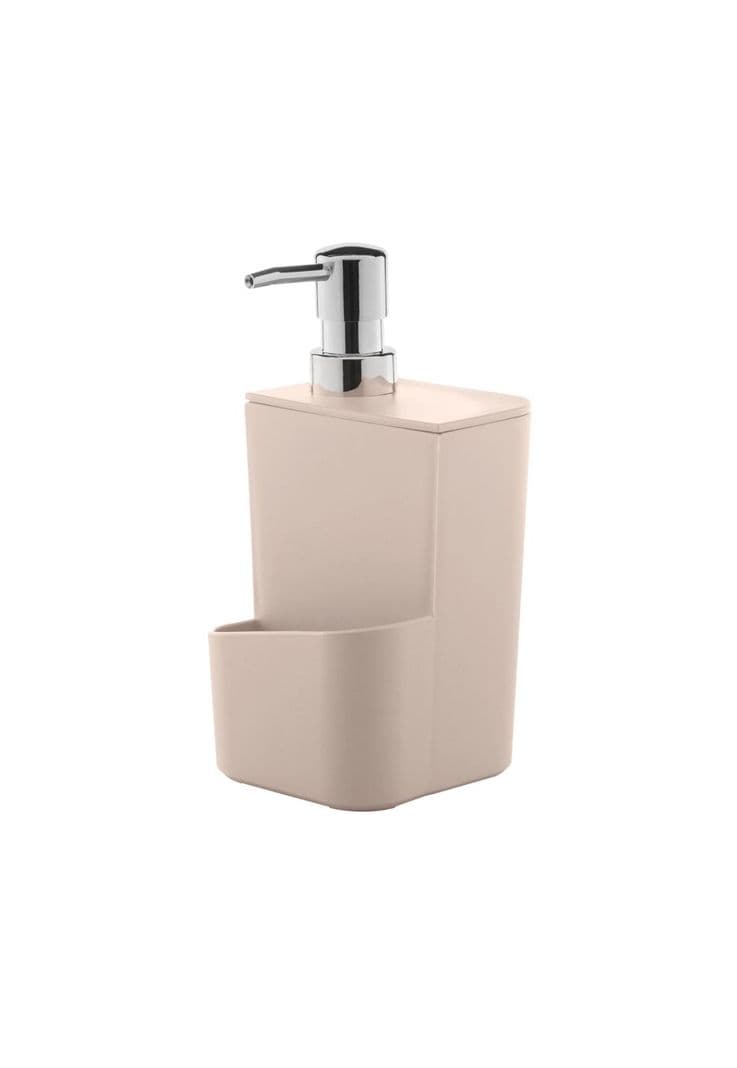 Dispensador Lavaloza Con Porta Esponja Beige 650 ml Cafe