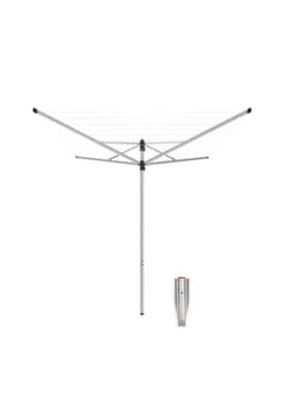 Tendedero paraguas rotatorio Lift-O-Matic 40 Mt + soporte jardin Metallic Grey Gris M