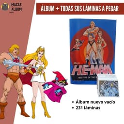 Album He Man (rmst 83') + TODAS SUS LAMINAS A PEGAR