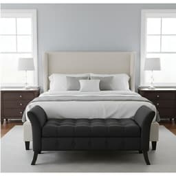 Banqueta Baul Rigatta Negro